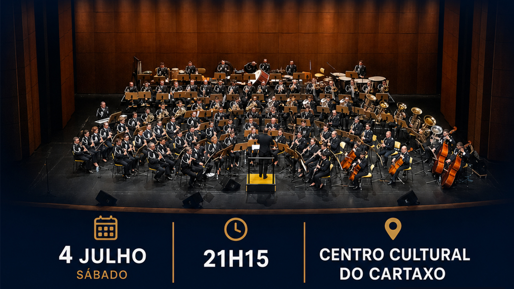 Concerto da Banda Sinfónica da PSP no Centro Cultural do Cartaxo