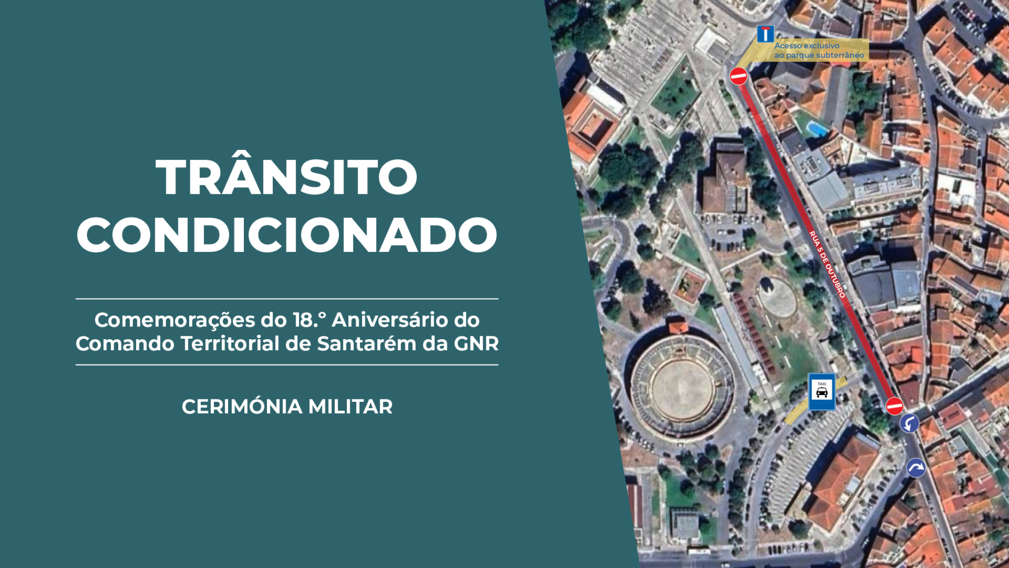 Cerimónia Militar das Comemorações do 18.º Aniversário do Comando Territorial de Santarém da GNR